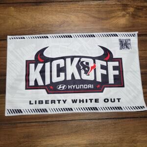 2025 Houston Texans + Hyundai Liberty White Out Towel NEW